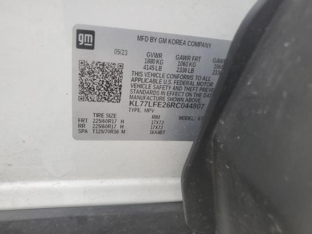2024 CHEVROLET TRAX LS KL77LFE26RC044807