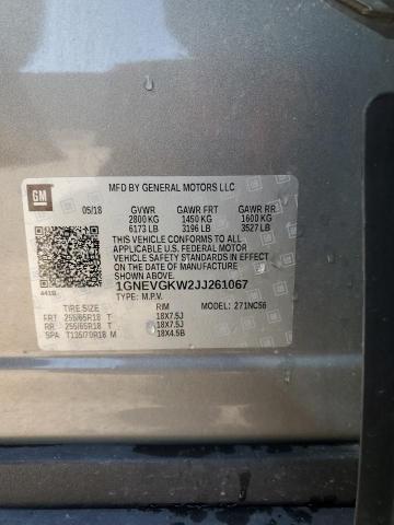2018 CHEVROLET TRAVERSE L 1GNEVGKW2JJ261067