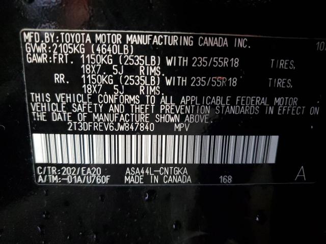 2018 TOYOTA RAV4 LIMIT - 2T3DFREV6JW847840