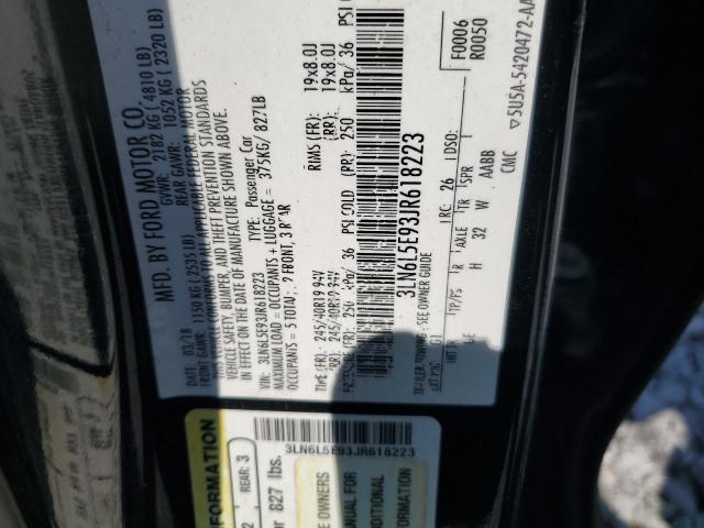 2018 LINCOLN MKZ RESERV 3LN6L5E93JR618223