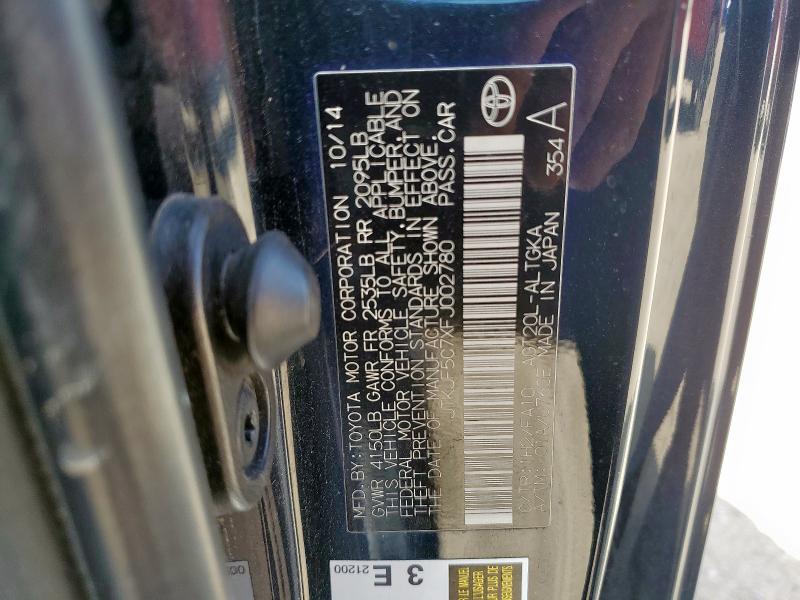 2015 TOYOTA SCION TC JTKJF5C7XFJ002780