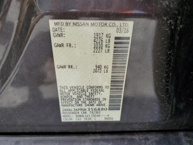 2016 NISSAN ALTIMA 2.5 - 1N4AL3AP9GN356880