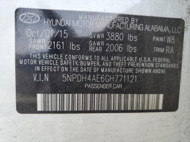2016 HYUNDAI ELANTRA SE - 5NPDH4AE6GH771121