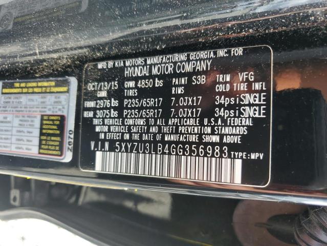 2016 HYUNDAI SANTA FE S - 5XYZU3LB4GG356983