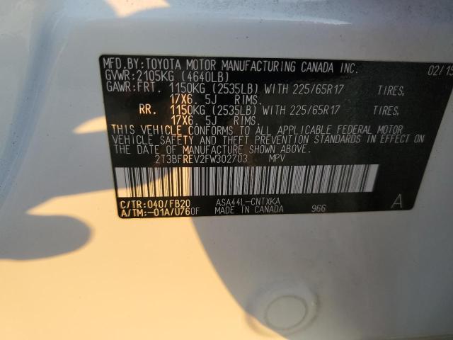 2015 TOYOTA RAV4 LE - 2T3BFREV2FW302703