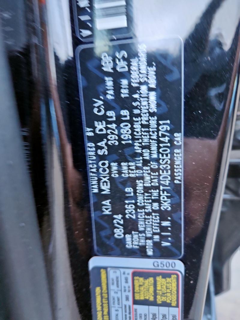 2025 KIA K4 LX 3KPFT4DE3SE014791