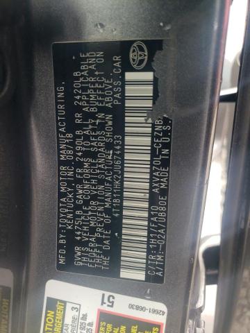 2018 TOYOTA CAMRY L 4T1B11HK2JU674433