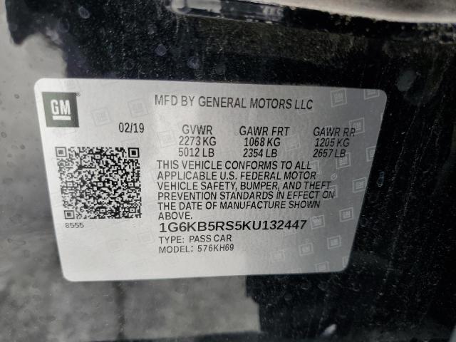 2019 CADILLAC CT6 LUXURY 1G6KB5RS5KU132447