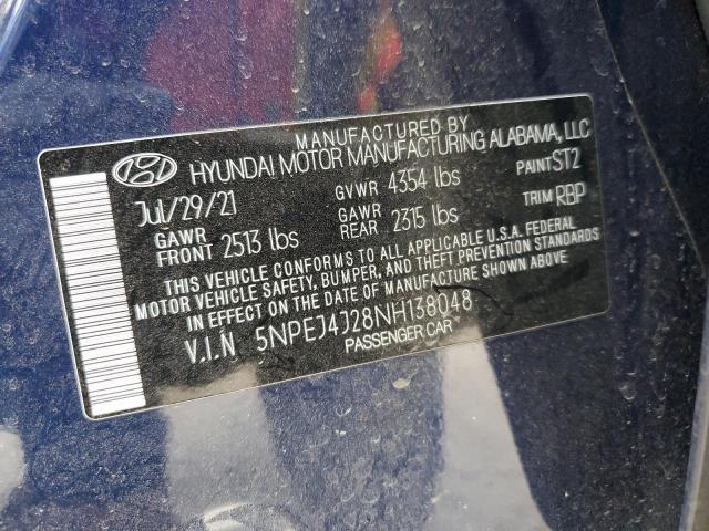 2022 HYUNDAI SONATA SEL - 5NPEJ4J28NH138048