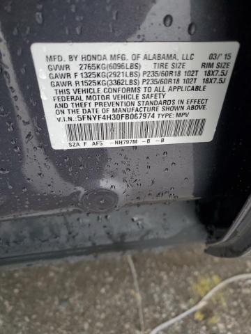 2015 HONDA PILOT SE 5FNYF4H30FB067974