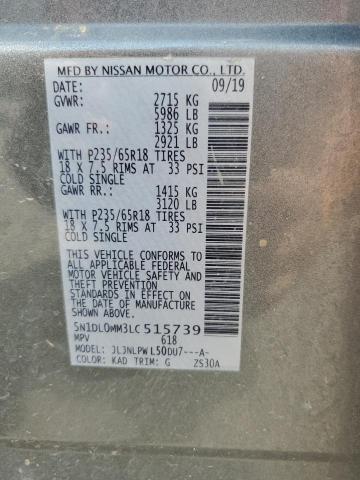 2020 INFINITI QX60 LUXE 5N1DL0MM3LC515739