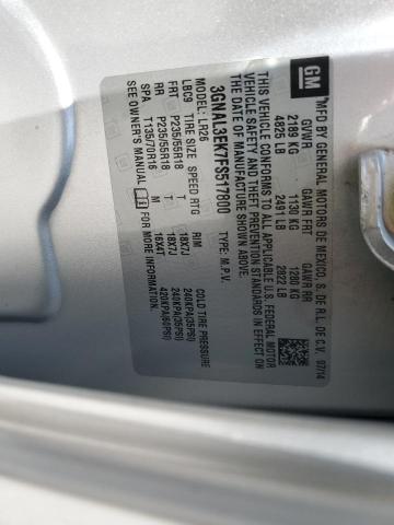 2015 CHEVROLET CAPTIVA LT 3GNAL3EK7FS517800