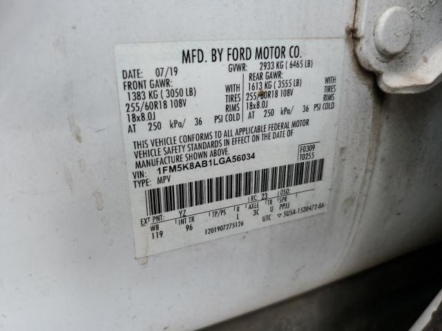 2020 FORD EXPLORER P - 1FM5K8AB1LGA56034
