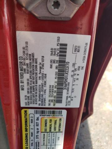 2020 FORD FUSION SE - 3FA6P0HD1LR223770