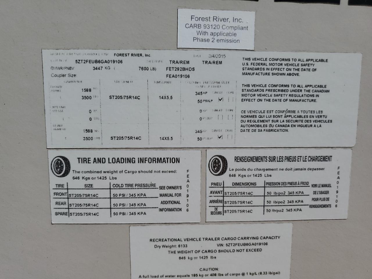 Lot #3264588952 2016 FRRV ALL VEHICLE MODELS