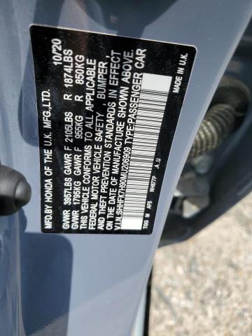 2021 HONDA CIVIC SPOR SHHFK7H90MU206909