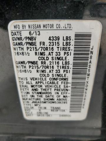 2013 NISSAN ROGUE S - JN8AS5MTXDW539295