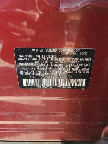 2024 SUBARU FORESTER L JF2SKALC8RH479153
