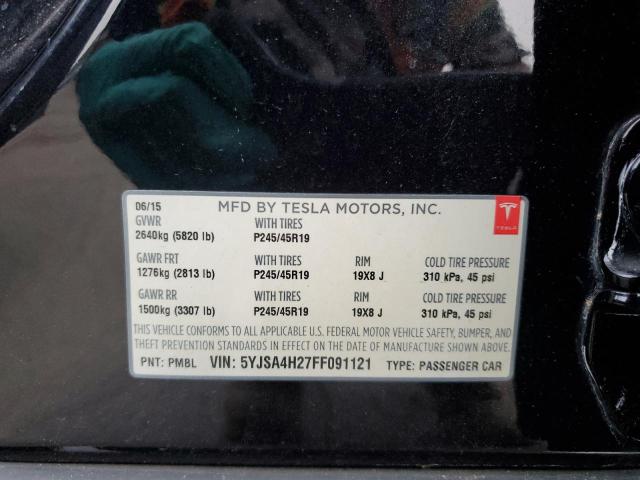 2015 TESLA MODEL S 85 5YJSA4H27FF091121