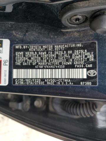 2017 TOYOTA CAMRY LE - 4T1BF1FK4HU744559