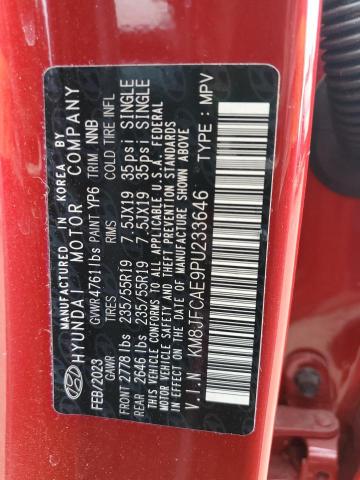 2023 HYUNDAI TUCSON N L KM8JFCAE9PU233646