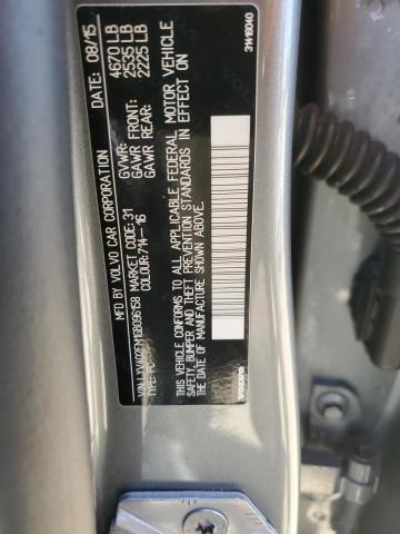 2016 VOLVO S60 PLATIN LYV402FM1GB096158