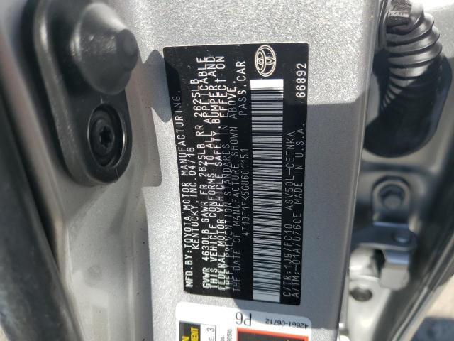 2016 TOYOTA CAMRY LE 4T1BF1FK5GU601151