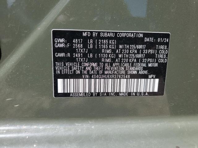 2024 SUBARU CROSSTREK 4S4GUHU6XR3762548