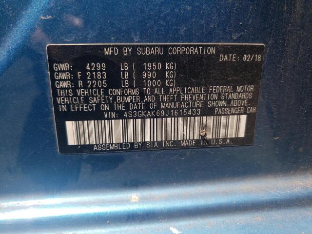2018 SUBARU IMPREZA SP 4S3GKAK69J1615433