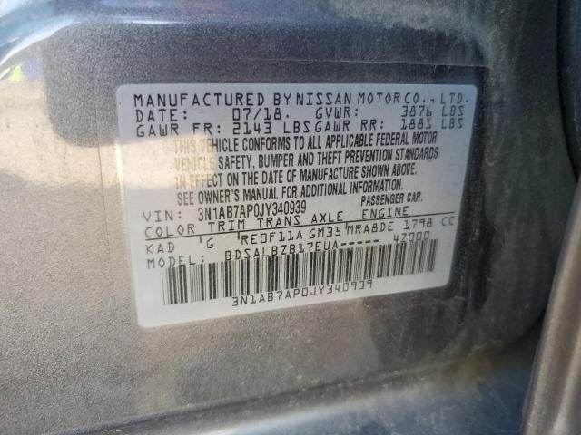 2018 NISSAN SENTRA S - 3N1AB7AP0JY340939