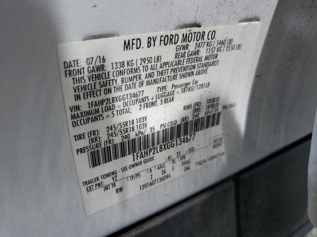 2016 FORD TAURUS POL 1FAHP2L8XGG134677