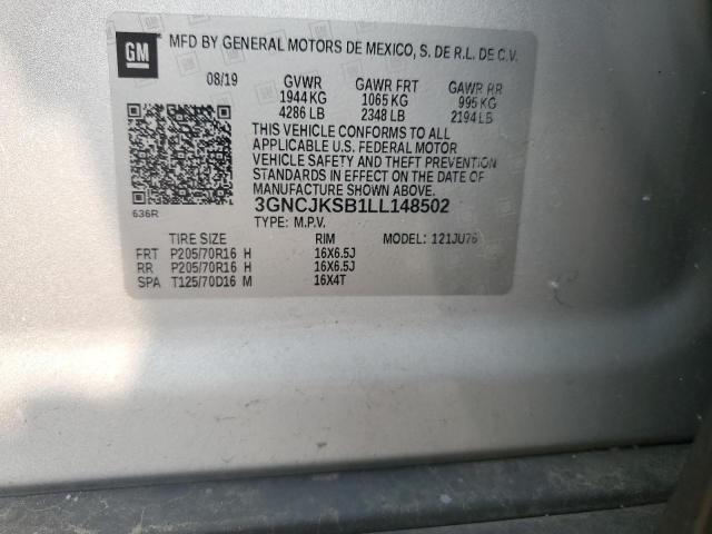 2020 CHEVROLET TRAX LS - 3GNCJKSB1LL148502