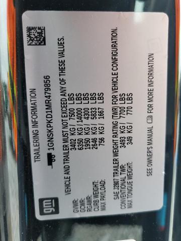 2021 CHEVROLET TAHOE K150 - 1GNSKPKD1MR479856