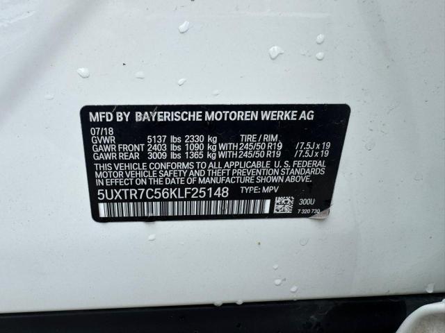 2019 BMW X3 SDRIVE3 - 5UXTR7C56KLF25148