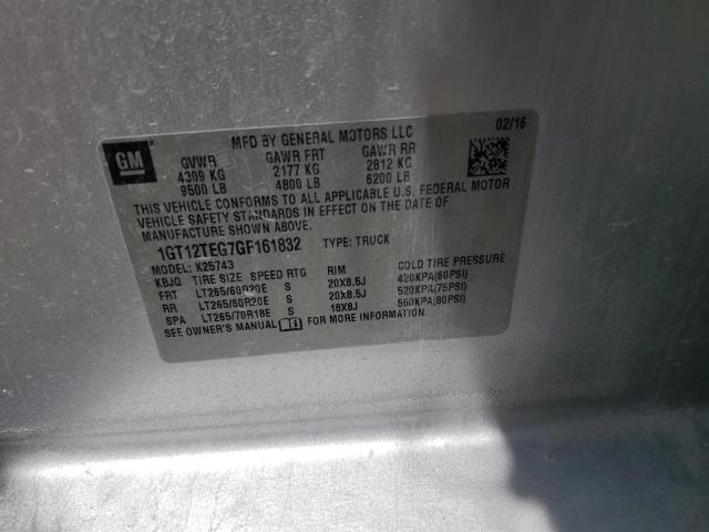 2016 GMC SIERRA K25 - 1GT12TEG7GF161832
