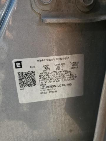 2018 CHEVROLET CRUZE LT 1G1BE5SM8J7189795