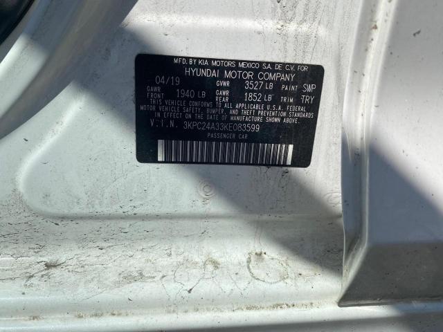 2019 HYUNDAI ACCENT 2433K083599