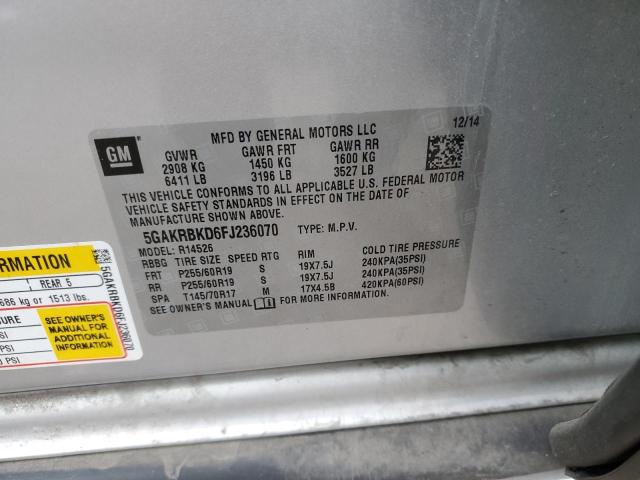 2015 BUICK ENCLAVE - 5GAKRBKD6FJ236070