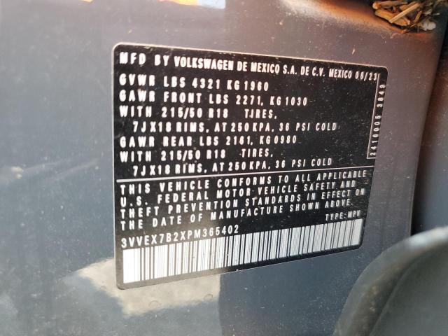 2023 VOLKSWAGEN TAOS SE 3VVEX7B2XPM365402