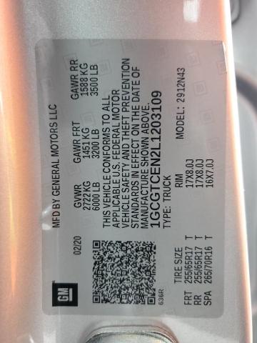 2020 CHEVROLET COLORADO L - 1GCGTCEN2L1203109