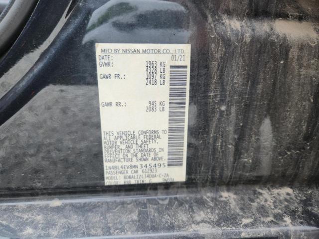 2021 NISSAN ALTIMA SL - 1N4BL4EV8MN345495
