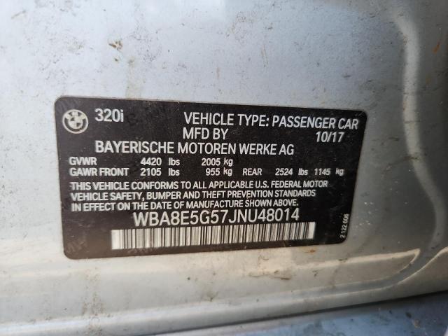 2018 BMW 320 XI WBA8E5G57JNU48014