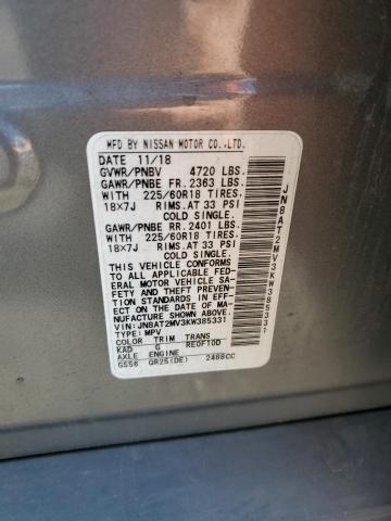 2019 NISSAN ROGUE S - JN8AT2MV3KW385331