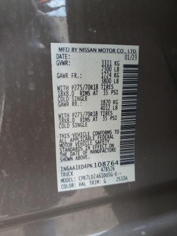 2023 NISSAN TITAN SV - 1N6AA1ED4PN108764