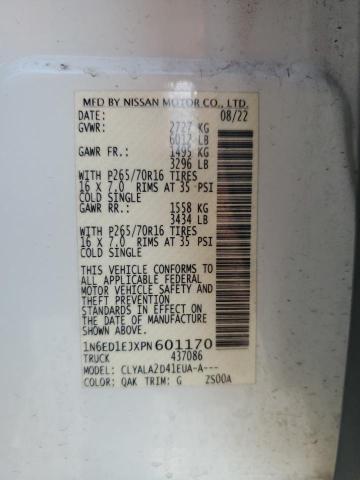 2023 NISSAN FRONTIER S - 1N6ED1EJXPN601170