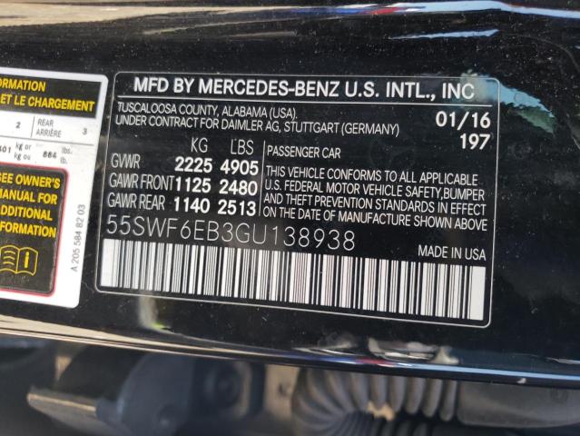 2016 MERCEDES-BENZ C 450 4MAT 55SWF6EB3GU138938