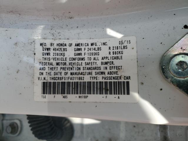 2015 HONDA ACCORD HYB 1HGCR6F51FA011862