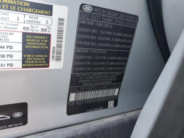 2017 LAND ROVER DISCOVERY - SALRRBBV1HA010634