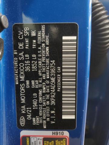 2021 KIA RIO LX - 3KPA24AD5ME396754