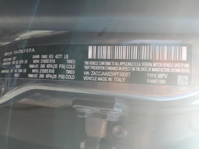 2017 JEEP RENEGADE S - ZACCJAAB2HPF38057